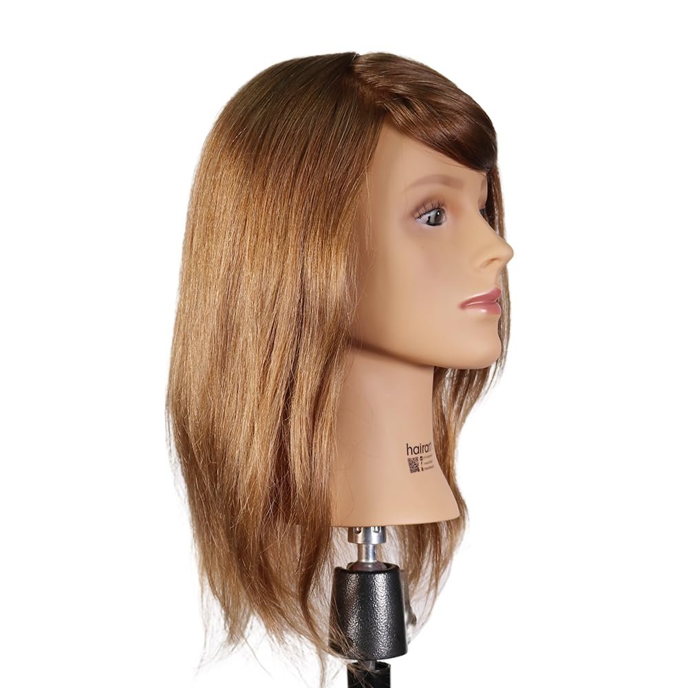 Emma: [100% European Hair Mannequin] - Medium Brown