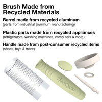 Olivia Garden NewCycle Round Thermal Hair Brush (not electrical) with ceramic barrel, ionic technology and made from 100% recycled material (except bristles)