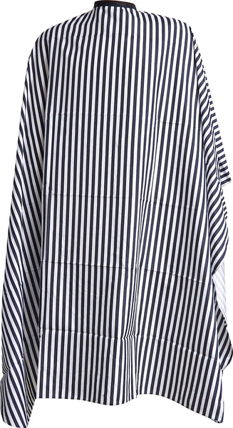 Black & White Striped Professional Cutting Cape