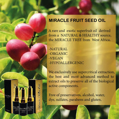 Hair and Scalp Treatment-Miracle Fruit Seed Oil (1.7ounces)- Clinically Proven to Repair Damaged Hair & Scalp, Ultralight- for Oily & Dry Hair