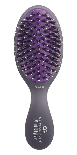 Olivia Garden OG Brush Styler, To Smooth and add Shine, All hair Types, removable cushion for easy cleaning, scalp hugging for scalp massage, gentle, for wet or dry hair, for women, men and children