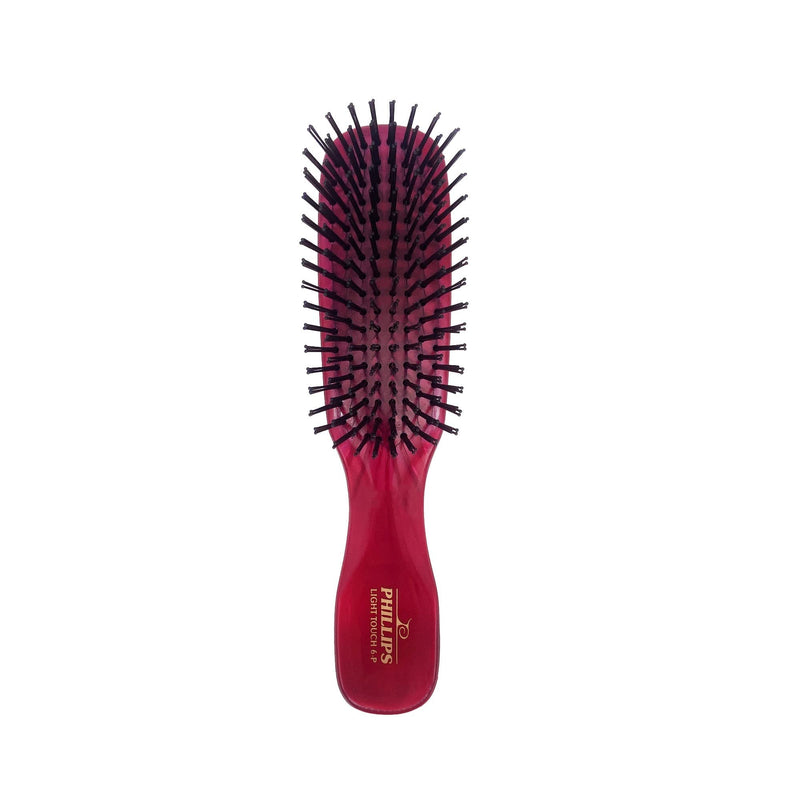 Phillips Brush Emerald Light Touch 6-P Hair Brush - Part of the Gem Collection (Purse sized)