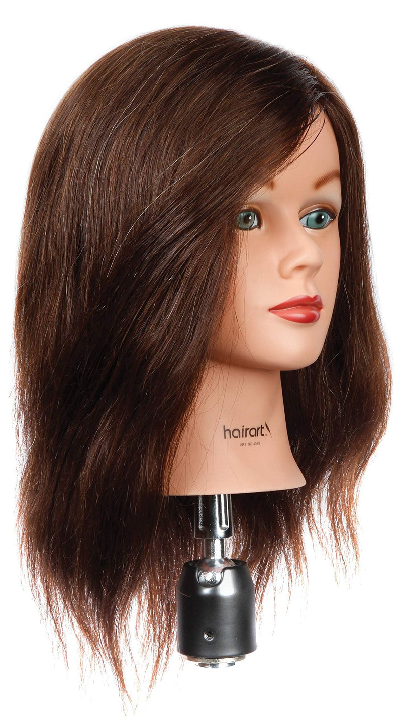 HairArt Cosmetology Mannequin Head (Sue) 18" 100% Human Hair