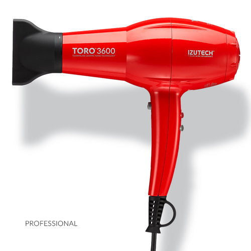 Izutech Toro3600 Tourmaline Ceramic Nano Technology Hair Dryer, Red