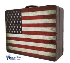 Vincent Master Case, Nostalgic Barber Case, American Flag